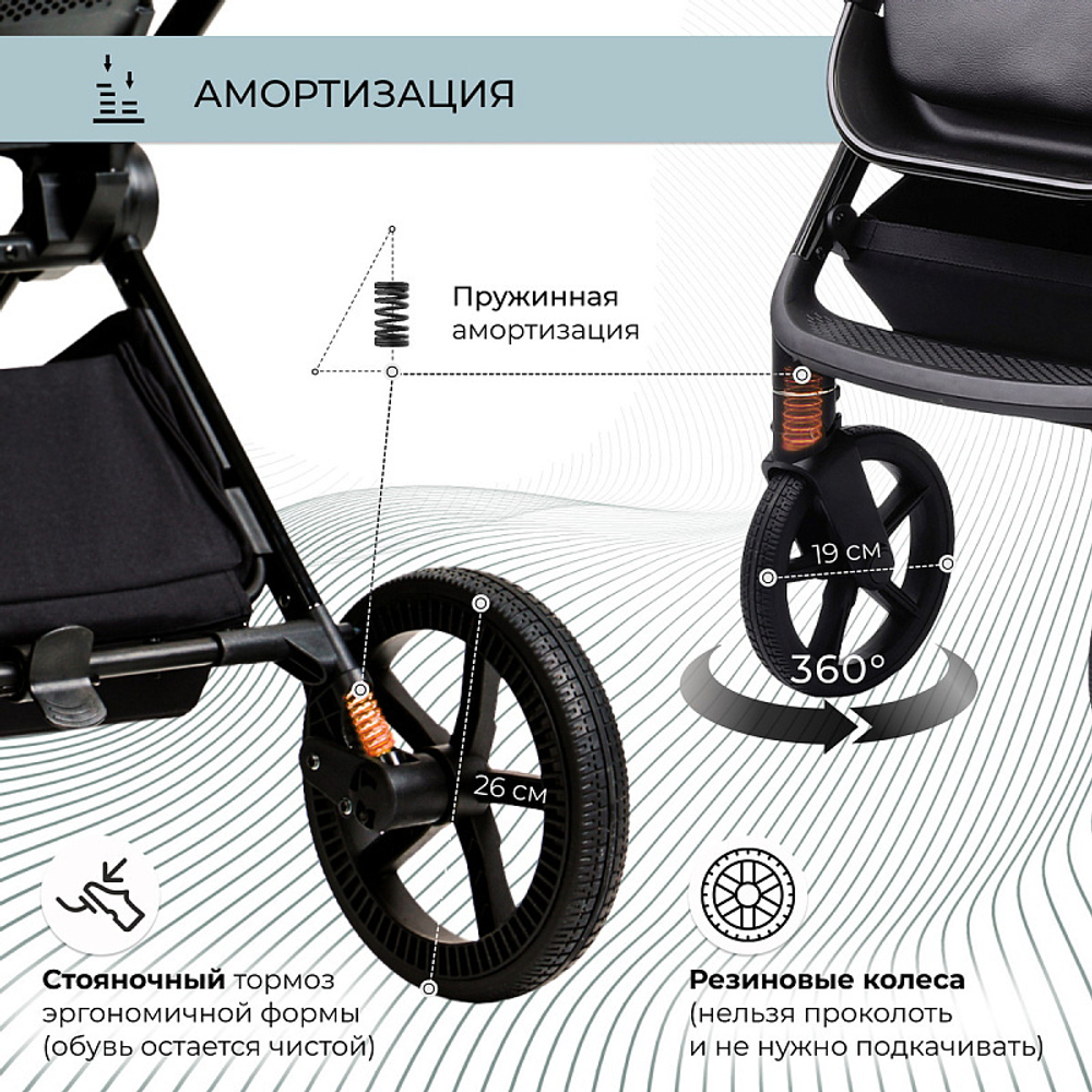 Детская коляска Sweet Baby Elegante 2 в 1 Chrome Blue