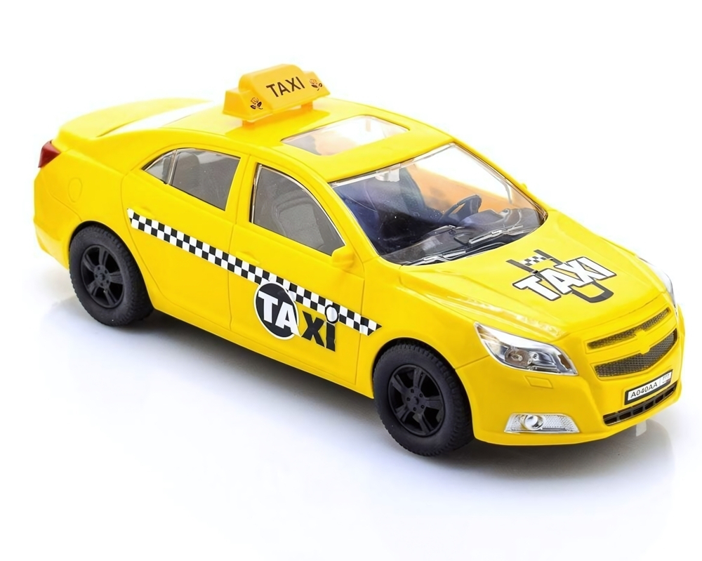 Машина ин. Такси седан, 30см. прозрачные окна KMP 042gi