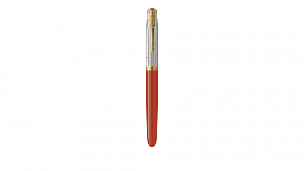 Перьевая ручка Parker 51 Premium Red GT, перо:M/F чернила:Black,Blue, в подарочной упаковке.