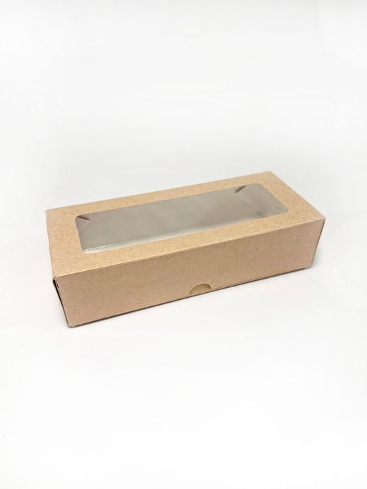 Коробка 17 х 7 х 4 см с окошком и ламинацией