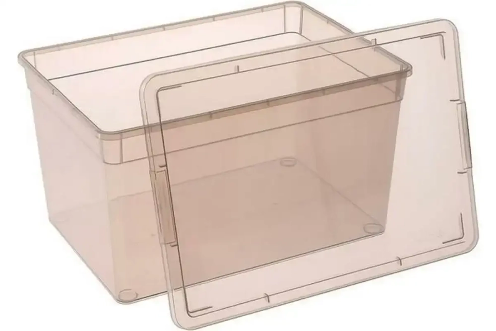 Контейнер универсальный с крышкой для хранения «MYSTERY», прозрачный, 37*26*20,7 см, 16л