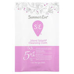 Summer's Eve, Очищающие салфетки 5 in 1, Island Splash, 16 салфеток в индивидуальной упаковке