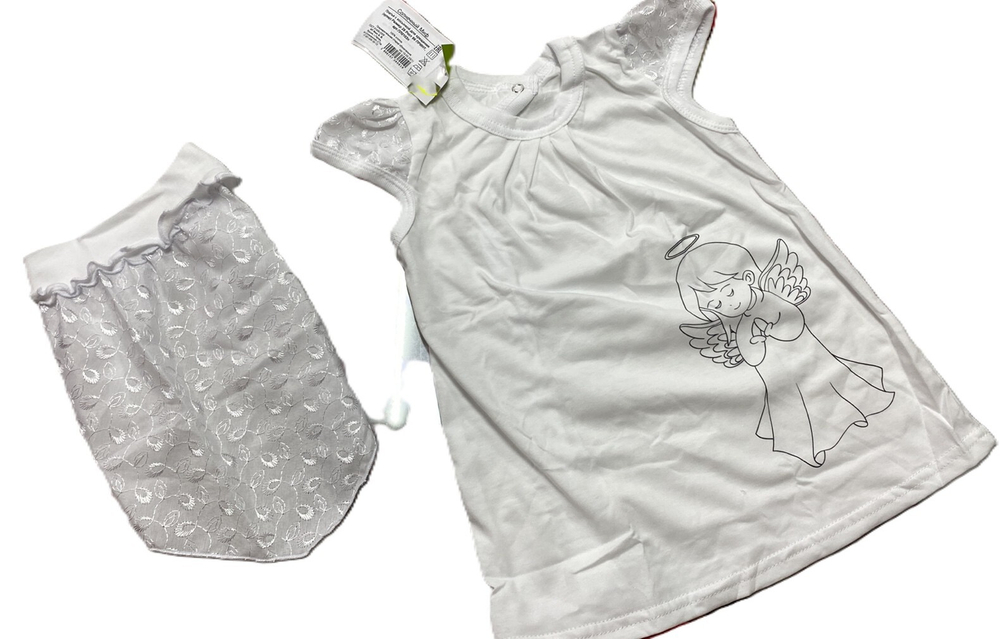 Платье для крещения на девочку с косынкой на рост 74,80,86,92 см