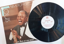 Винтажная виниловая пластинка Louis Armstrong Live And At His Best (Germany 1982)