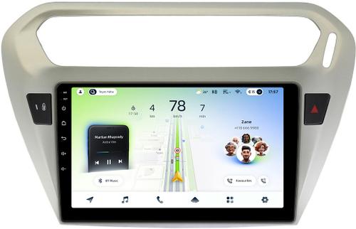 Магнитола для Peugeot 301, Citroen C-Elysee - Teyes CC4L монитор 9" IPS, Android 14, Быстрая, Snapdragon 662, CarPlay, 4G SIM-слот