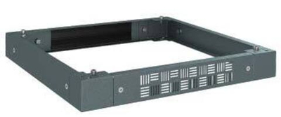 Цоколь перфорированный с щеточным вводом 600 x 600 x 100 для напольных 19" IT-корпусов ДКС серии CQE, RAL7011