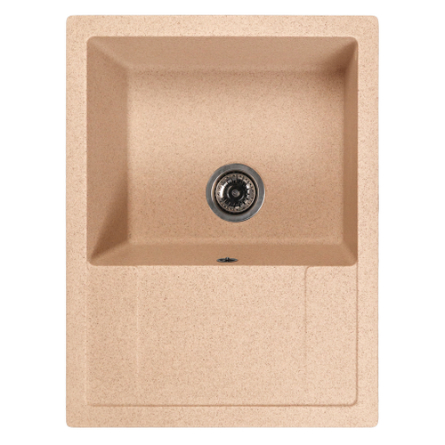 Мойка ML-GMS115 СТАНДАРТ с крылом, песочный (302), 645*505*190мм