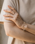 кольцо битое с латунной монеткой