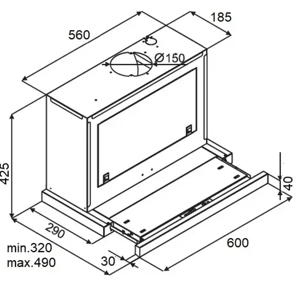 Вытяжка Kuppersberg SLIMBOX 60 X