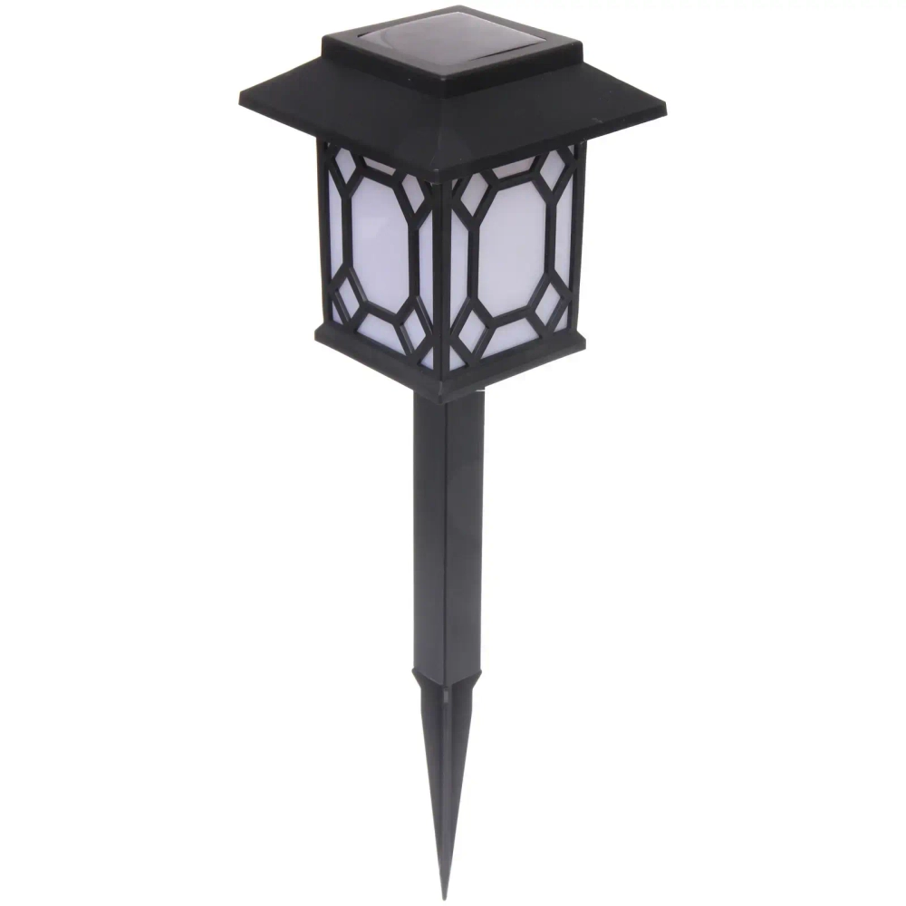 Фонарь садовый «Световой поток» 19,5*13,5 см (h-40 см), на солнечной батарее (свечение теплый белый) 9 LED