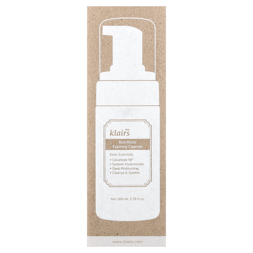 Dear, Klairs, насыщенная увлажняющая пенка для умывания, 100 мл (3,38 жидк. унции)