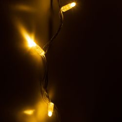 Гирлянда ЭРА ERAPS-NP10 светодиодная новогодняя нить 10 м тёплый свет 100 LED | Профессиональное праздничное и новогоднее освещение