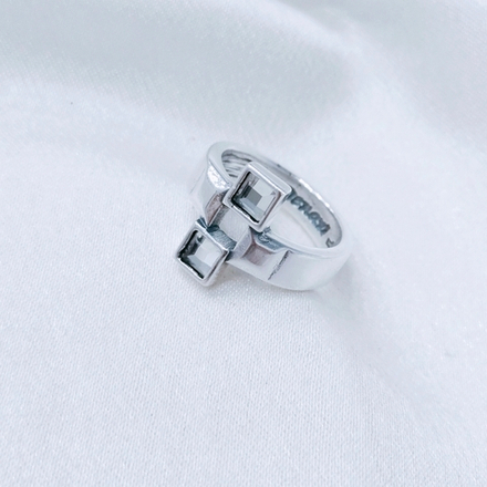 "Квадре" кольцо в серебряном покрытии из коллекции "Quadro" от Jenavi
