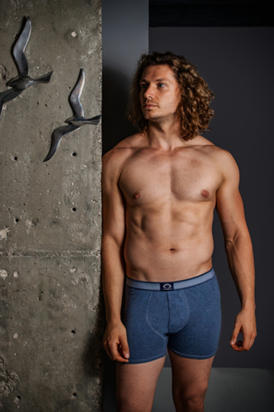 Мужские трусы BB99 Меланж Синий Uniconf