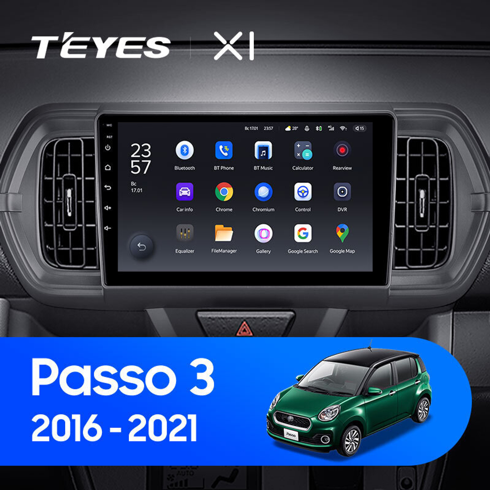 Teyes X1 9" для Toyota Passo 2016-2021 (прав)