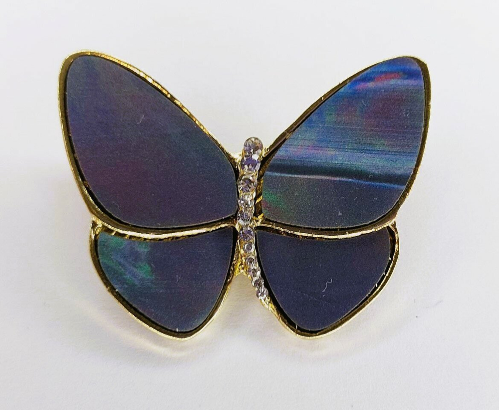 Брошка, брошь перламутровая "Бабочка"