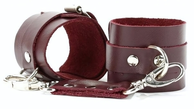 Бордовые оковы на ноги Shackles Of The Maroon (Цвет: бордовый)