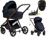 Детская коляска Tutis Mio 3 Plus Limited New 4 в 1 с автокреслом Beno Black и базой 1622015 Midnight Swallow