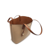 Кожаный шопер двухсторонний + поясная сумка Eliza Michael Kors - коричневый(30F3GZAT4T)