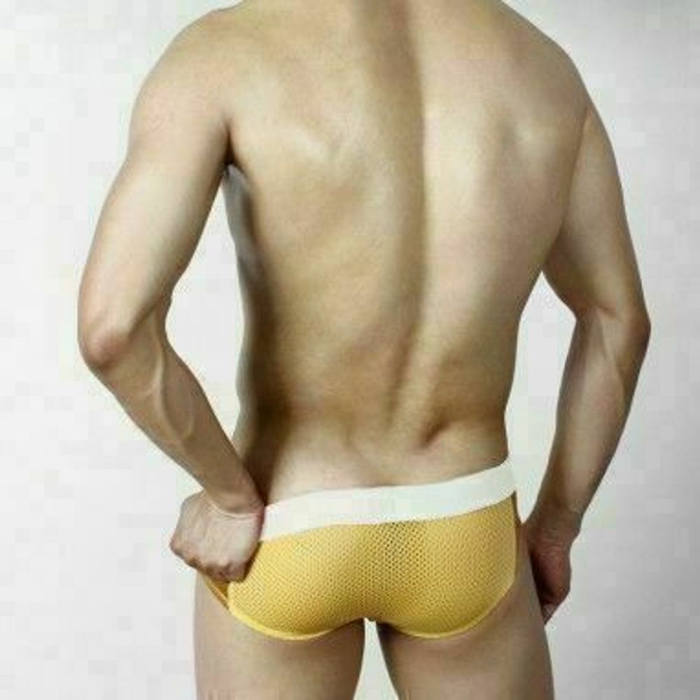 Мужские трусы брифы золотистые Superbody Golden Briefs