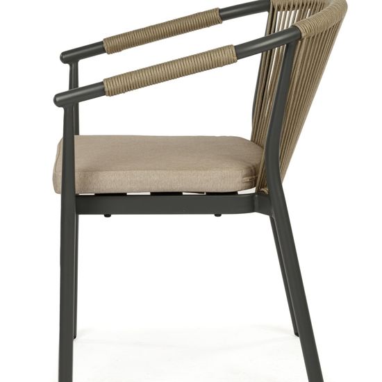 Cтул садовый Rope бежевый/черный