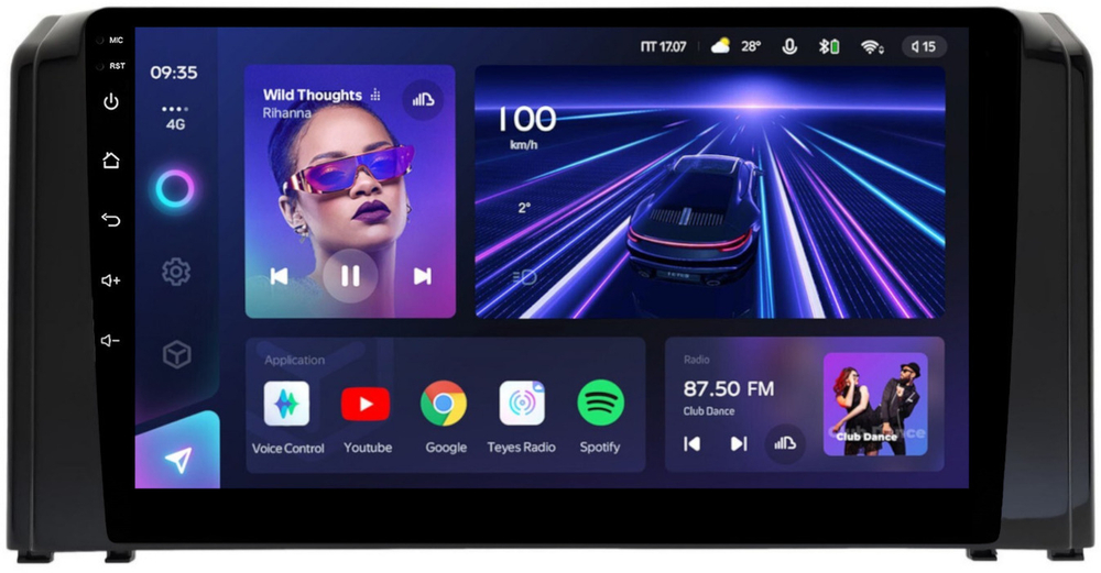 Магнитола для Toyota Roomy, Daihatsu Thor, Subaru Justy 2020-2024 - Teyes CC3L на Android 10, 8-ядер, CarPlay, 4G SIM-слот