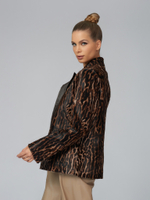 Жакет леопард на пуговицах