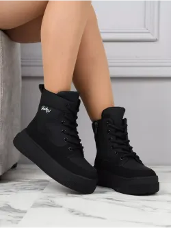 Дутики зимние на платформе