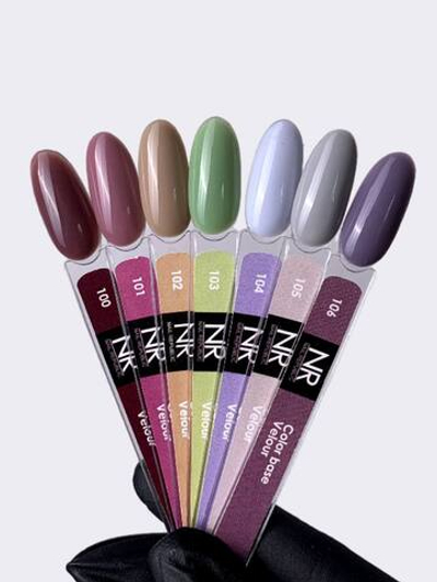 NR Rubber Base Velour - Цветная база №105, 10мл