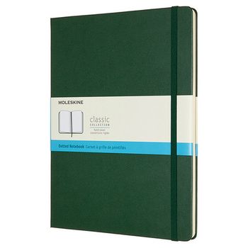 Блокнот Moleskine Classic XLarge 190x250 мм 192 стр пунктир твердая обложка зеленый (QP093K15)