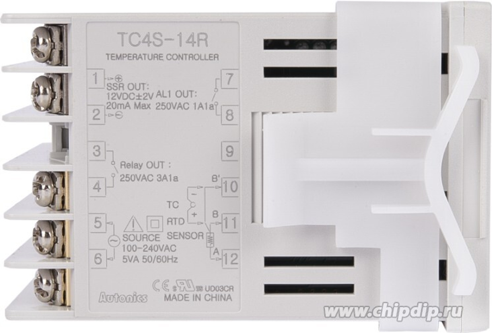 TC4S-14R, Температурный контроллер, 48х48, реле+ТТР, сигн.х1, 100-240В~, артикул A1500003968R