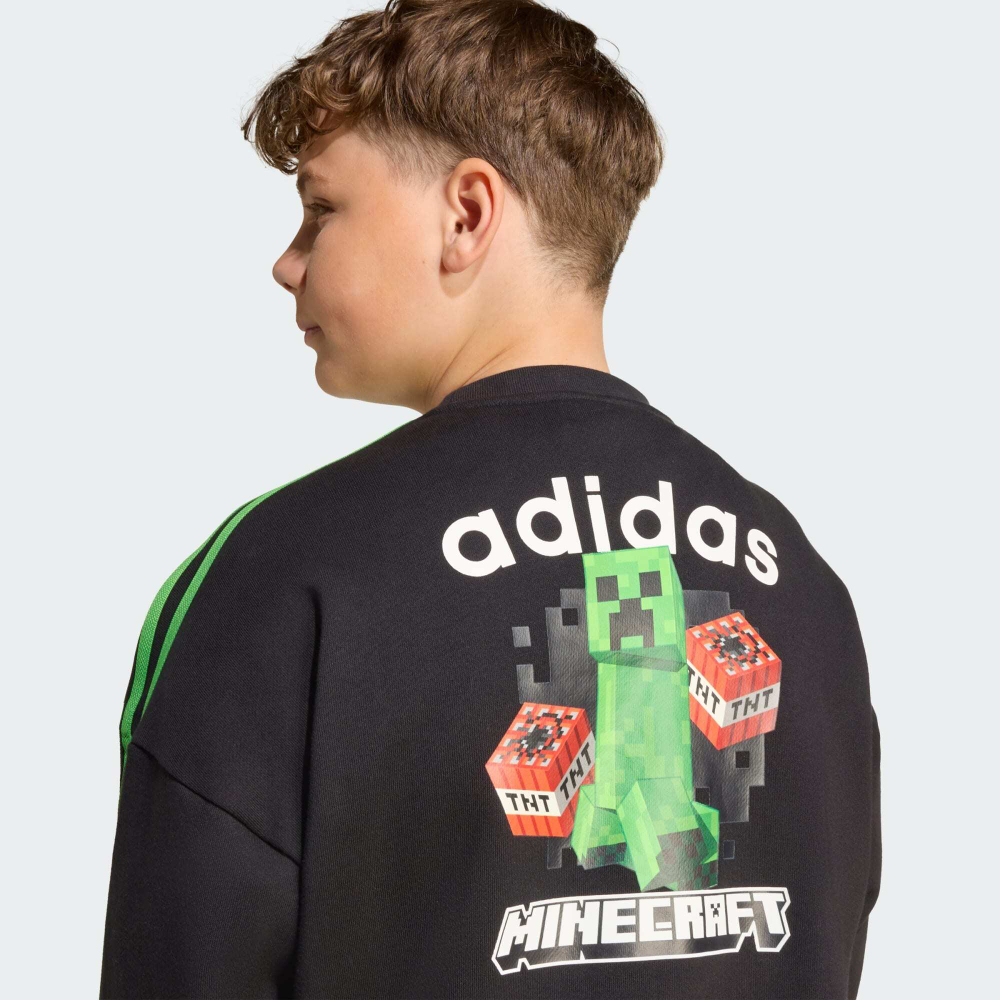 Adidas Толстовка с круглым вырезом Minecraft, черный