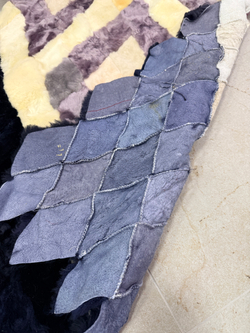 Меховой Коврик прикроватный накидка на кресло из овчины