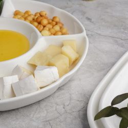 Менажница d 31 см 5 отделений белая фарфор P.L. Proff Cuisine [3]