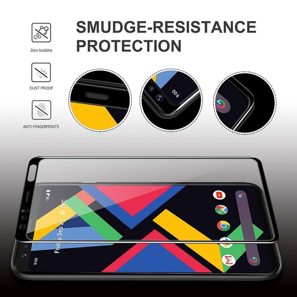 Защитное стекло 2.5d для Google Pixel 4 XL (Black / Черное)
