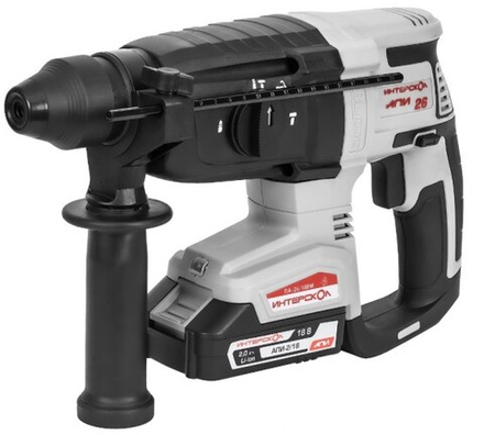 Перфоратор аккумуляторный ИНТЕРСКОЛ ПА-26/18ВМ бесщеточный 2 2,0ач, зу 731.2.2.70