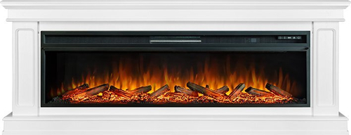 Каминокомплект Geneva 60 - Белый с очагом Vision 60 LOG LED
