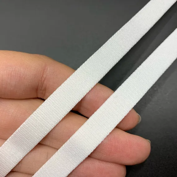 Резинка бретелечная белая 10 мм  (цв. 001), 640/10