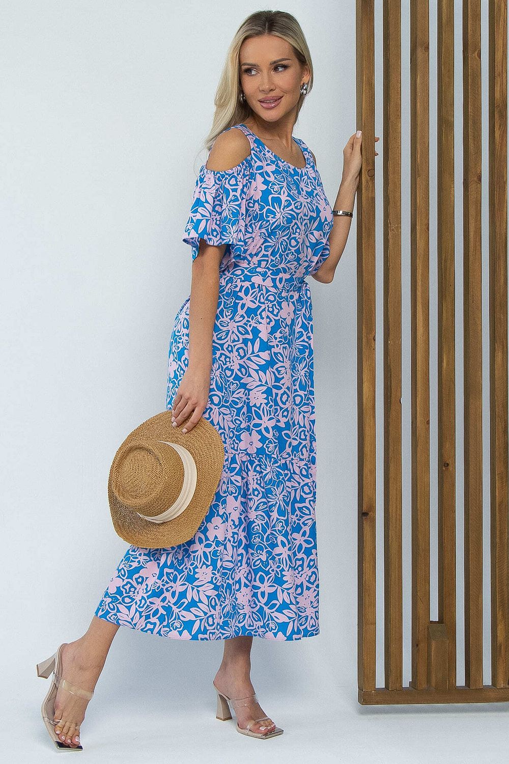 Платье Марианна (сине-розовое) П13472-5М LT Collection