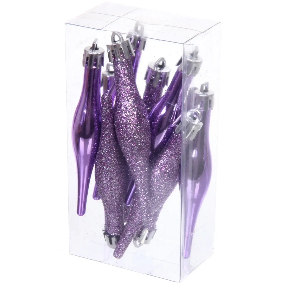 Набор ёлочных украшений «Сказочная зима» 45 предметов, Рубин/Розовый/Лаванда