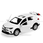 Машина металлическая TOYOTA RAV4, 12 см, открывающиеся двери, инерционная, цвет белый