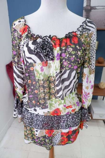 Блузка прозрачная 44 размер