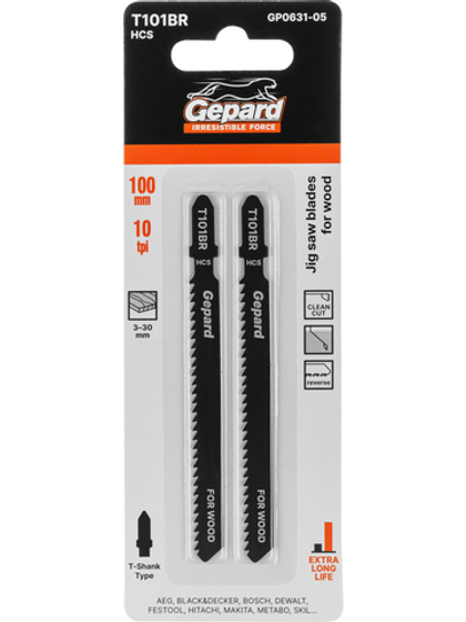 Пилка лобз. по дереву T101BR (2 шт.) GEPARD