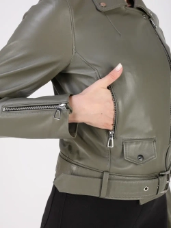 Кожаная куртка демисезонная косуха