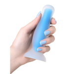 Голубая светящаяся в темноте анальная втулка 12,5см ToyFa Beyond Namor Glow 873007