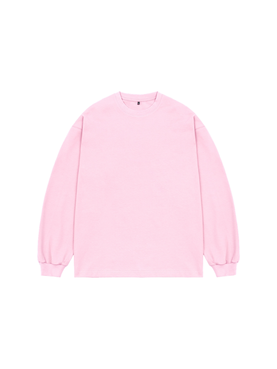 Лонгслив оверсайз (розовый) 230 г