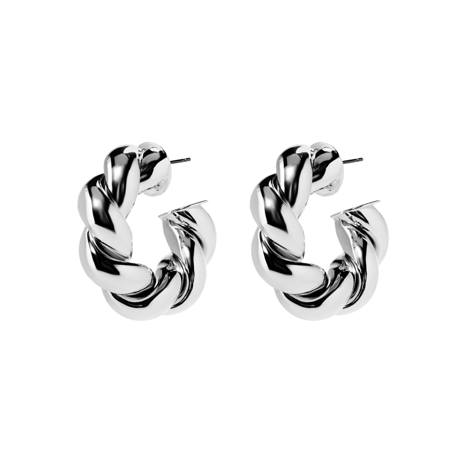 Серьги Highly Curved Earrings – Silver