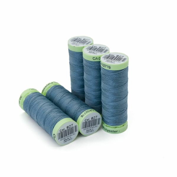 Нитки отделочные Gutermann Top Stitch 30 (30 метров), 5 кат. | 827 сизый