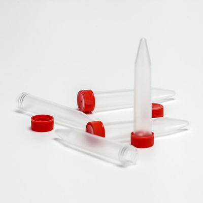 Пробирка ПП 10мл, 17 х 100, коническая, градуир., стер., крышка-винт., 100шт/уп