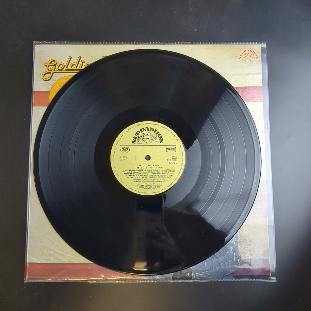 LP Goldie Fns This Is My Life. Виниловая пластинка 12 дюймов. Чехословакия 1983 год.